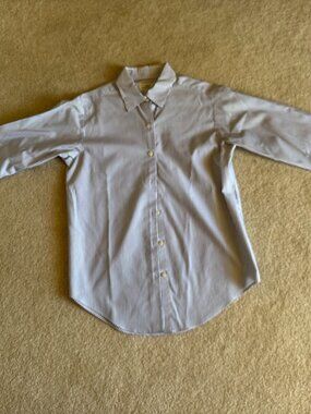 Brooks Brothers 346 Line Blue & White Stripe dress shirt